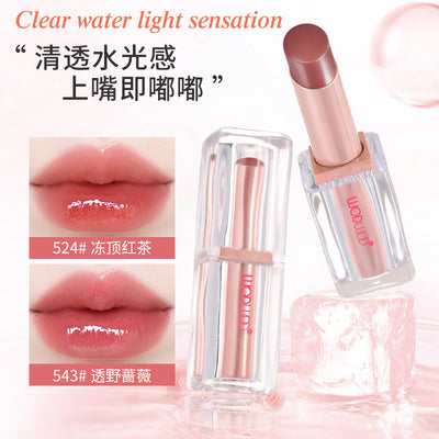 Wodwod crystal jelly mirror lipstick - long-lasting, hydrating, and glossy for a natural, flawless look - perfect for everyday wear and brightening your complexion