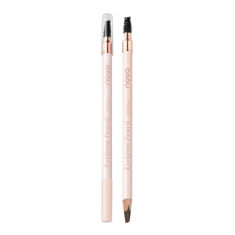 Novo fine-tip microblade brow pencil - hard core, waterproof, smudge-proof, beginner-friendly, natural hair-like definition, wild brow look