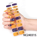 Zhengxiang halloween nail art stickers waterproof uv gel stickers fashion cross-border semi-baked nail stickers customized wholesale cute