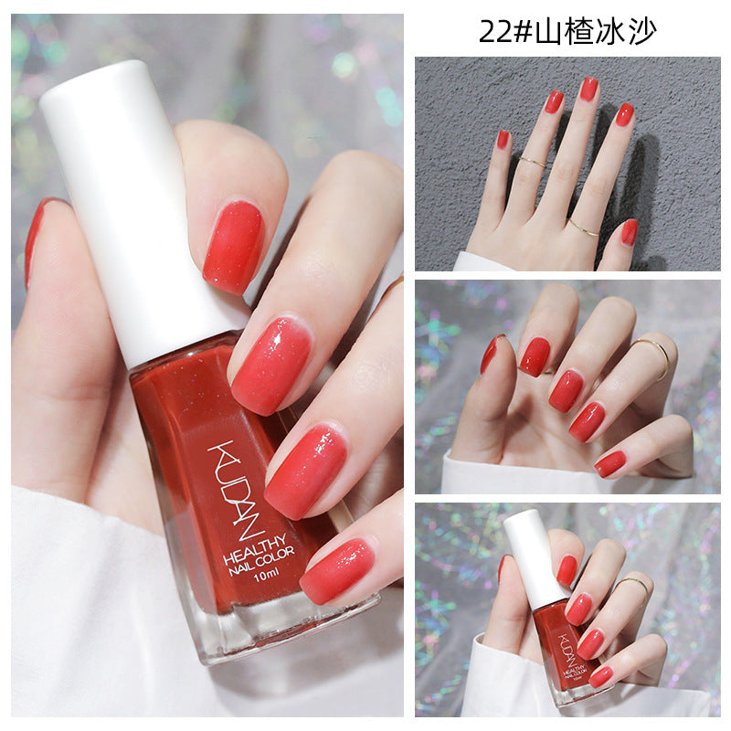 New nail polish: peel-off, no-bake, water-based, odorless, glossy, clear nail polish - spring/summer collection