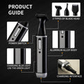 Four-in-one nose hair trimmer rechargeable shaver razor for men - electric body hair remover