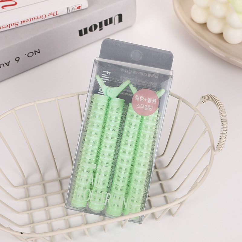 New arrival dopamine color bangs clip fluffy clip korean lazy hair clip head hair root hair-styling curling barrel in stock