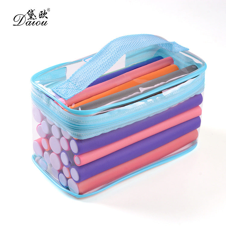 Hair curling iron, pearl cotton swab, universal cold perm curling iron, universal curling iron, rubber rod suit