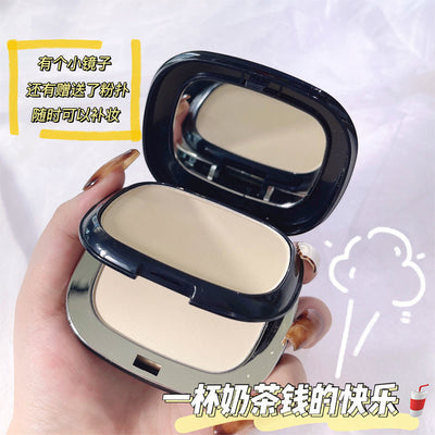 Alobon lightweight flawless double layer powder - concealer, oil control, long-lasting, waterproof, wet & dry foundation for women