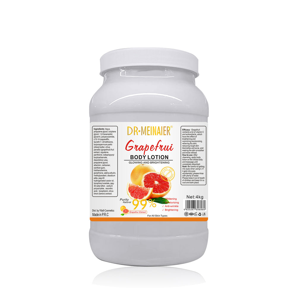 vitamin c brightening body lotion - moisturizing, exfoliating, face & body - rose & lavender scent - 4kg