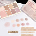 Makeup xixi soft glow and radiant eyes seven-color eye shadow palette waterproof pearlescent fine shimmer daily light makeup earthy eye shadow