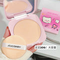 Jiujiu diary shell cat powder cake soft focus oil control concealer touch up makeup setting waterproof anti-sweat non-removing makeup foundation