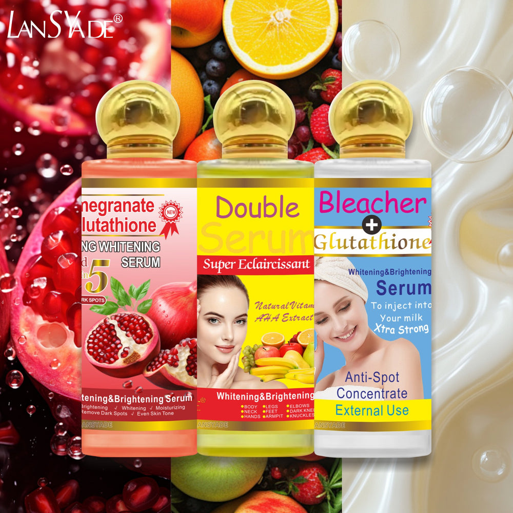 glutathione serum - melanin & kojic acid brightening, collagen repair essence, 120ml