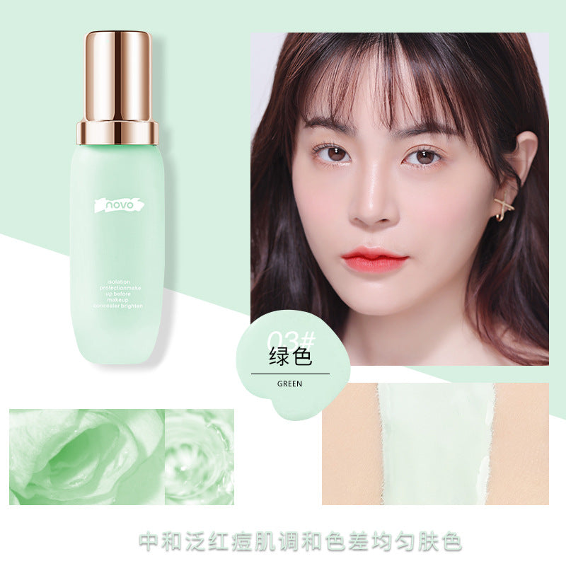 Novo silky smooth hydrating & correcting primer - perfect for dry skin, creamy complexions, oil control, moisturizing, concealing, and brightening - makeup base