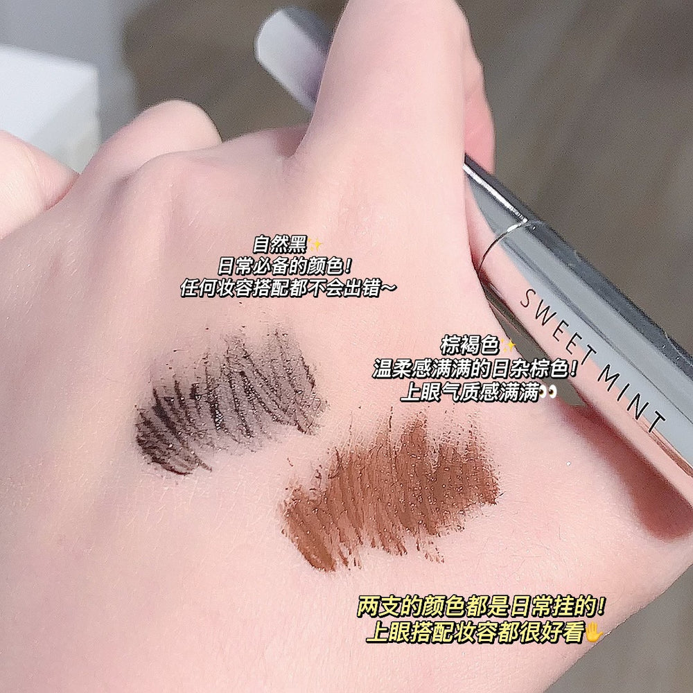 Sweet mint curling mascara waterproof non-smudge slim nature hair-styling root clear eyelashes primer