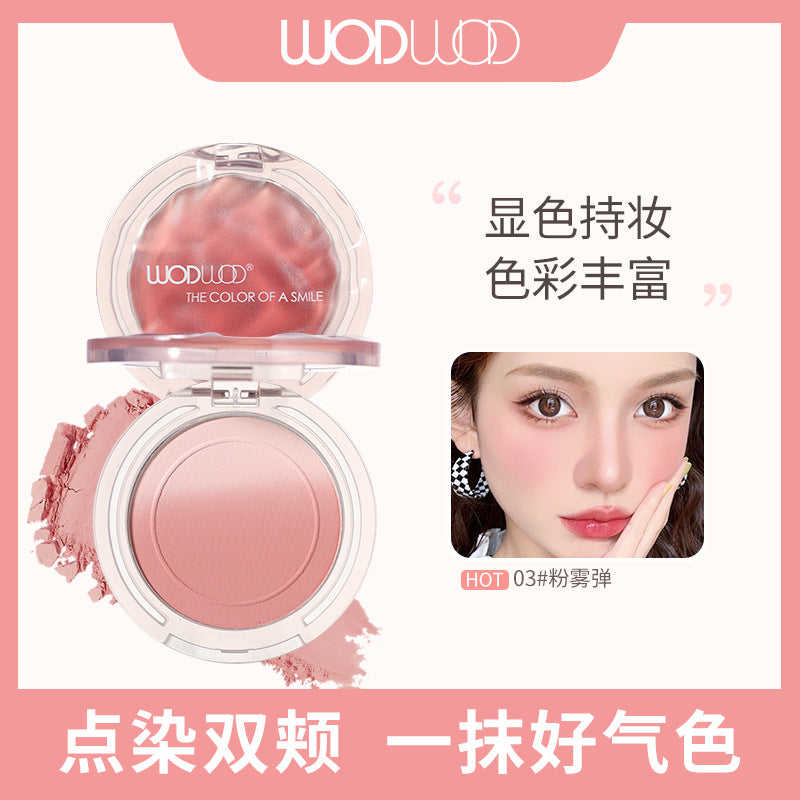 Wodwod light sensing bright gradient blush nude makeup nature highlight brightening contouring vitality girl matte rouge