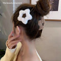 Fall and winterstuffed coffee color five-pointed star hairpin casualsweet side clip back of head broken hair bangs hairpin hair accessories