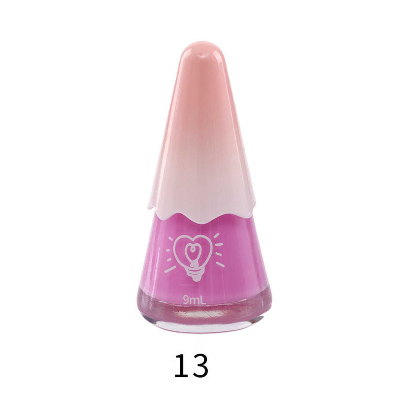 Nail polish, no baking, quick drying, tearable, water-based, peelable, wholesale, autumn and winter, cherry, hand and foot nail polish wholesale