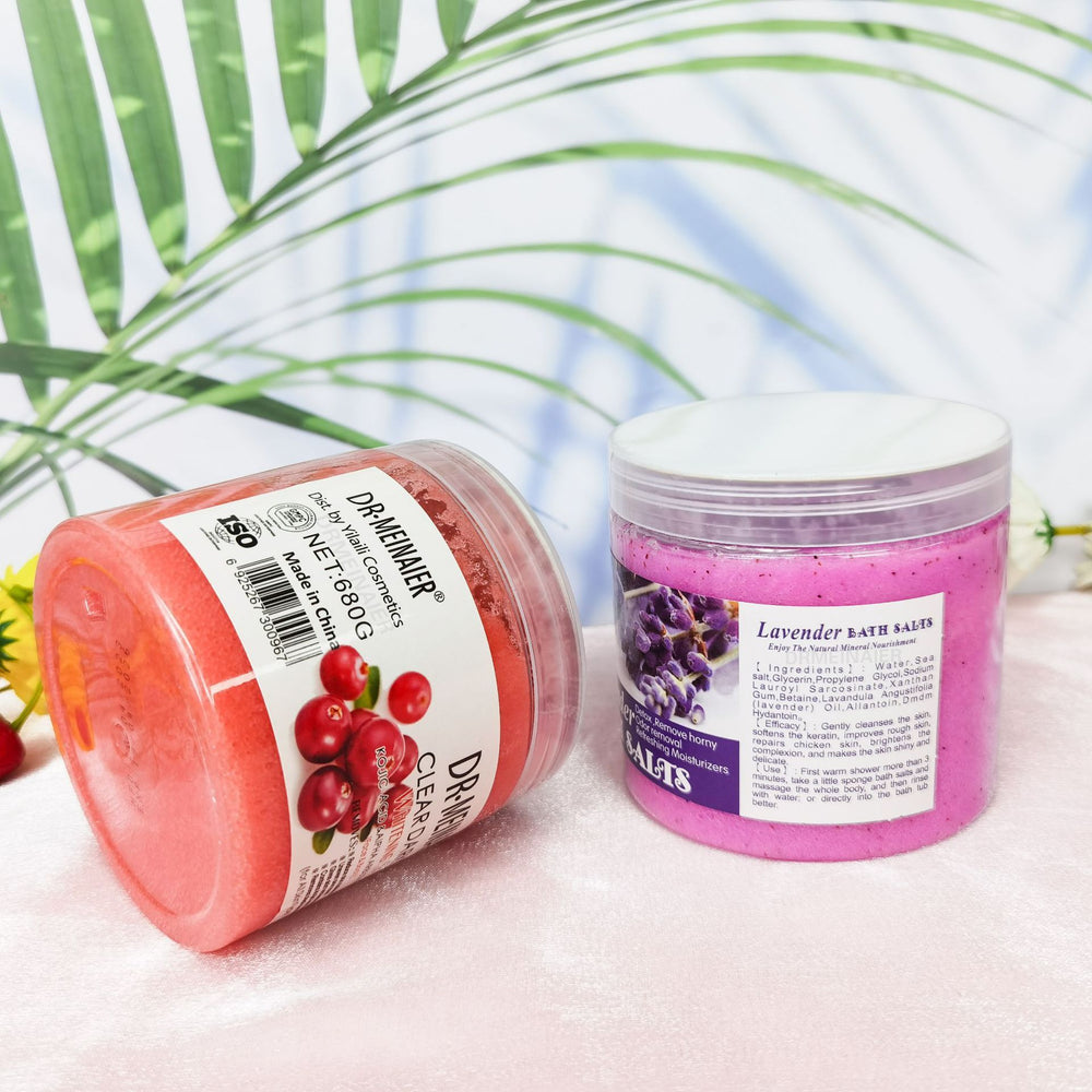 Export arbutin scrub aloe vera bubble bath wet salt exfoliating rejuvenating mud bao lavender scrub salt