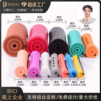 American cold perm bar, curling bar, curling iron, plastic perm rubber band, hairdressing tool, covered hair roll, in stock wholesale
