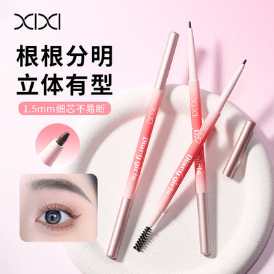 Xixi conical hook eyebrow pencil, waterproof, sweat-proof, long-lasting, not easy to fade, clear roots, special for makeup artists