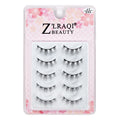 5 pairs japanese style natural false eyelashes - natural baby straight simulated 3d eyelashes with adhesive - simulated qingdao factory