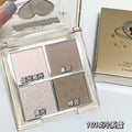 Biya four-color contouring palette, contouring powder, highlight shadow, matte silhouette, nose shadow, contouring and highlight all-in-one palette
