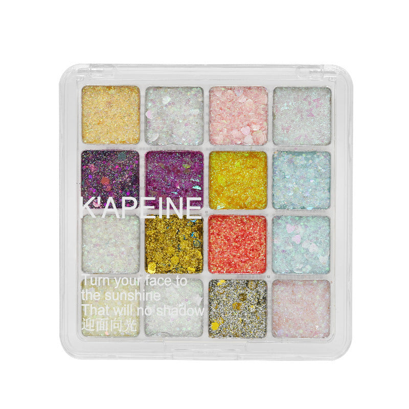 Capel 25-color mermaid glitter eyeshadow palette - non-flying, pearlescent, explosive shimmer, sparkling performance makeup, mermaid glitter