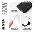Portable folding mirror for men - compact, drop-proof, and perfect for dorms, offices, and desktops. stands freely for easy makeup application