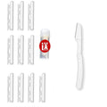 1 pack (white) + 10 replacement blades