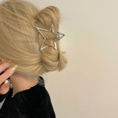 K-style five-pointed star hairpin ~ niche socialite star gripper hot girl hair accessories ins style student shark clip