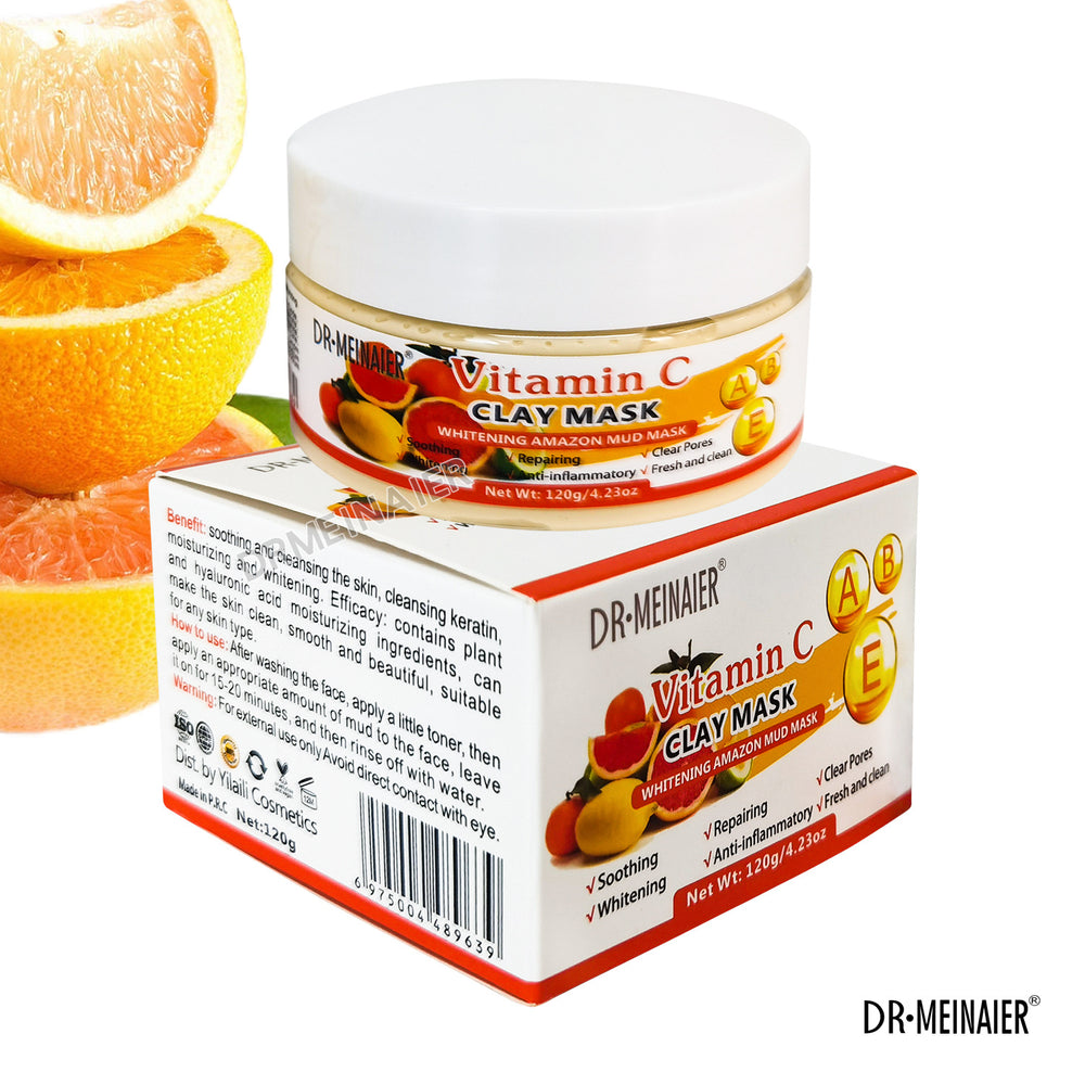 vitamin c mud mask deep cleansing smear-type mung bean mud moisturizing and hydrating ve mask cream 120g