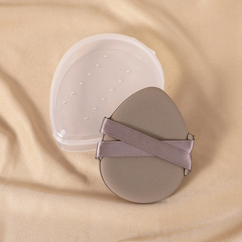 Thickenedsoft double ribbon air cushion puff dry and wet dual-use makeup application and easy to eat powder double bandage makeup puff