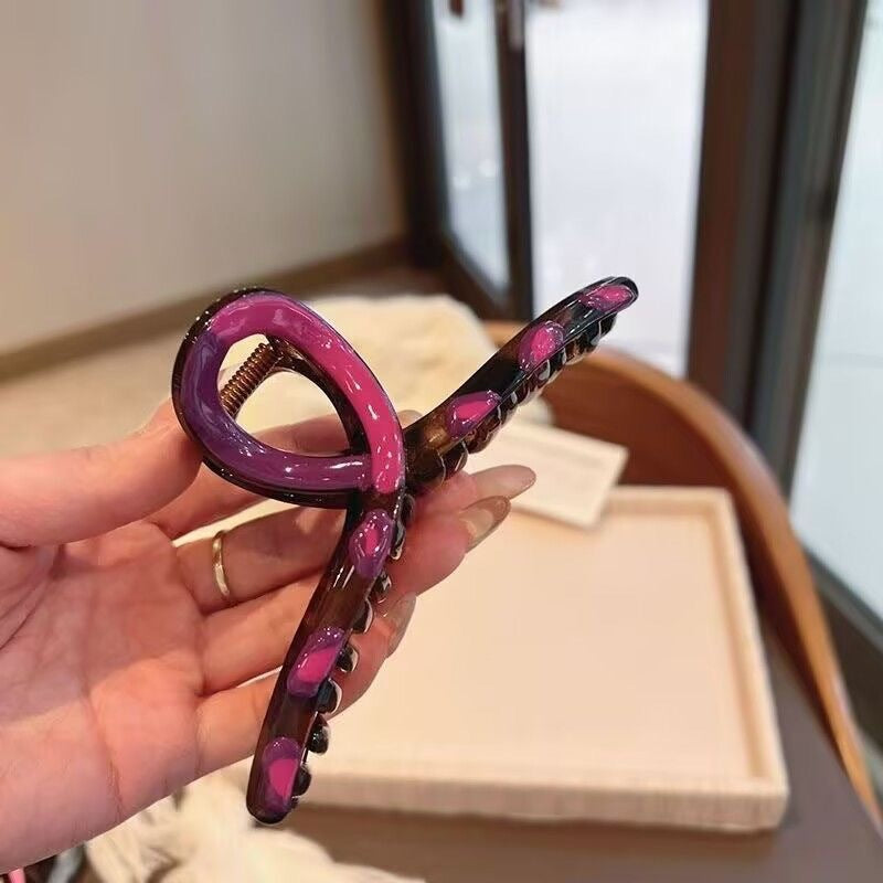 Dopamine cross gripper for women classy exquisite hair gripper for the back of the head hair clip summer shark clip headwear