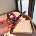 Dopamine cross gripper for women classy exquisite hair gripper for the back of the head hair clip summer shark clip headwear