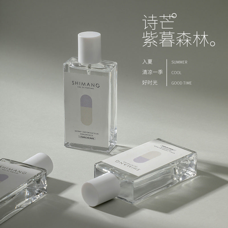 Shimang purple twilight forest perfume - long-lasting, light, and fresh fragrance for women. wholesale niche perfume for students