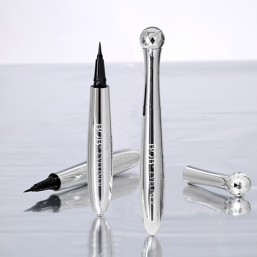 Makeup bob massage long-lasting eyeliner pen - beginner-friendly, waterproof, sweat-proof, smudge-proof, hard tip eyeliner