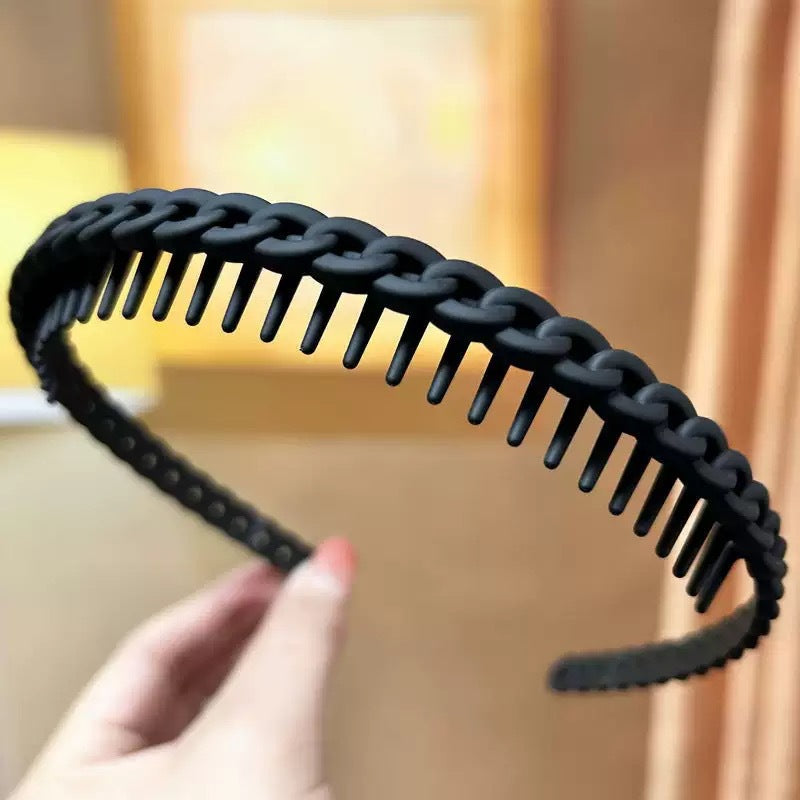New arrivalcolorful braided cable stitch headbandelegant female resin casual hair tiepure color durable fashion headband hair accessories