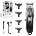 popular hairdressing set electric clipper digital display type-c rechargeable electric clipper engraving hairdressing scissors for home use
