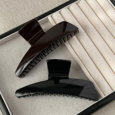 Niche stylesense of designkoreanelegant large hairpin female back of head hair clip casualeasiest for match shark clip