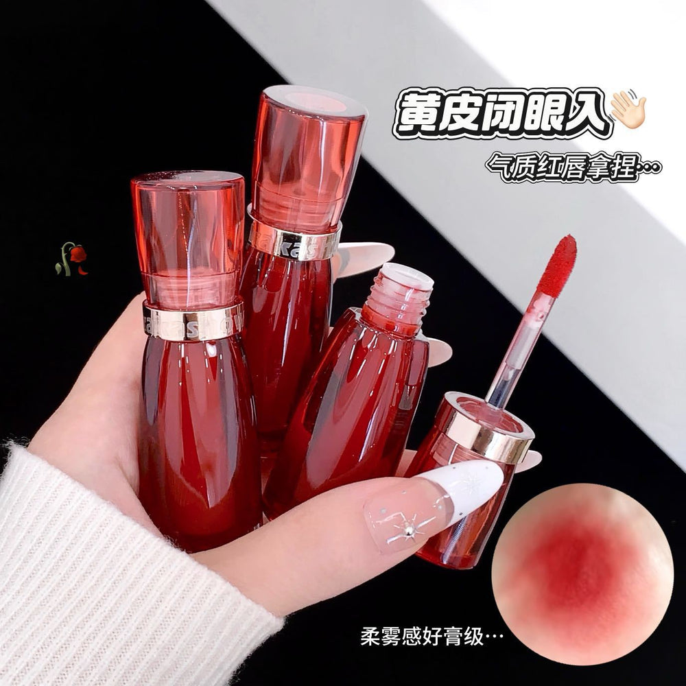 Makeup kakashow matte soft light lip glaze velvet matte matte not easy to fade daily makeup whitening lipstick
