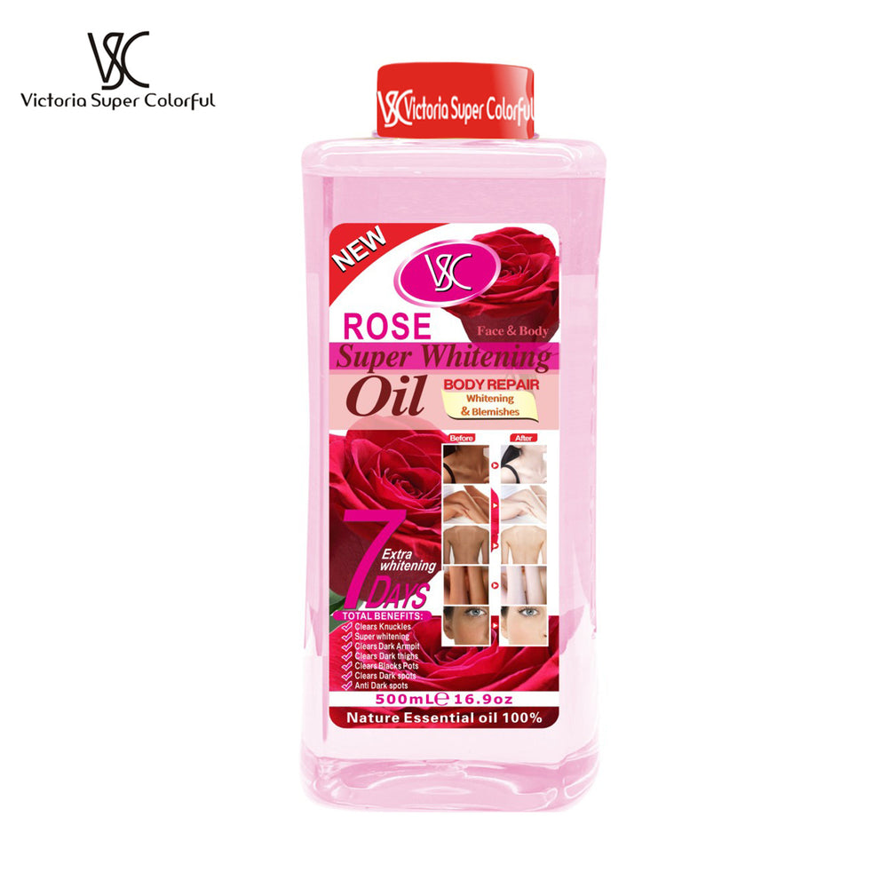 e-commerce hot-selling red-capped 7-day repair and brightening turmeric essential oil, full body massage vc massage oil, 500ml