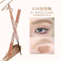Cosmetic xixi double-ended volumizing velvet eyebrow pencil - waterproof, sweat-proof, natural 3d wild brow pen & tinted brow mascara 2-in-1