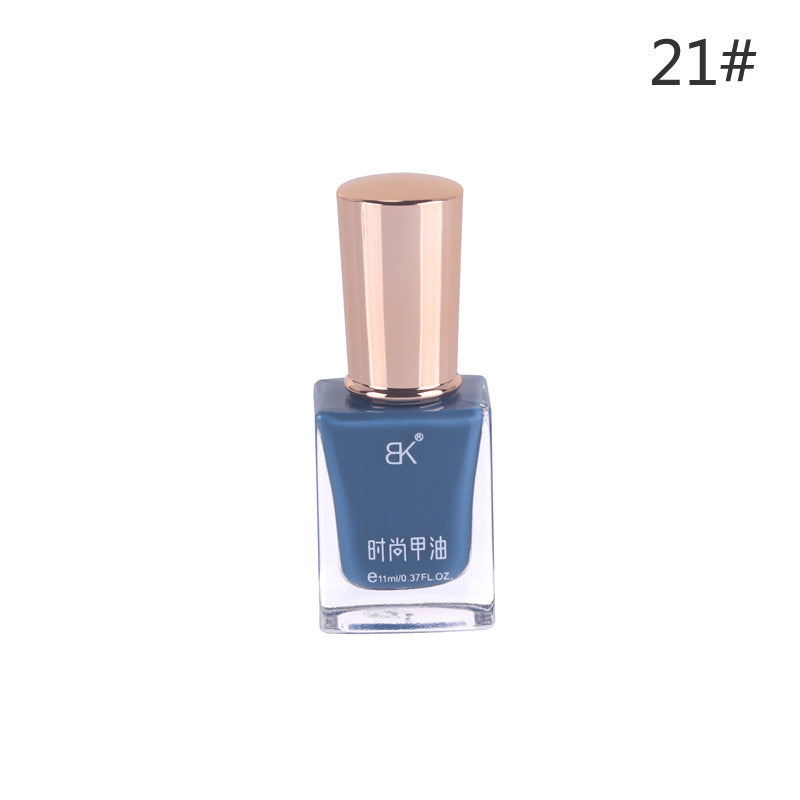 Bk summer new arrival: 36-color trendy oil-based nail polish - peel-off, no-bake, long-lasting, smudge-proof, brightening manicure