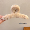 Stuffed gripper female fall and winter large hair clip classy sense ins shark clip hair volume multi-plate hair clip headwear hair accessories