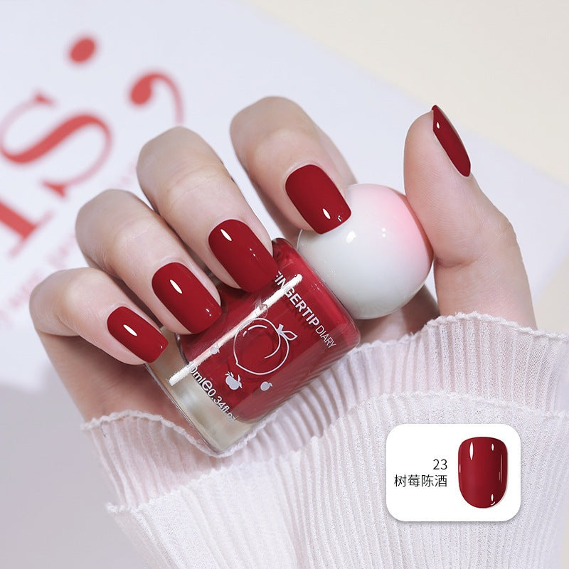 Nail polish summer colorful new color water-based nail polish nude nail polish whitening no-bake peelable nail art