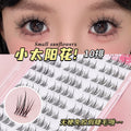 Jonbos glue-free, stemless false eyelashes - natural, double-tipped sunflower style - no glue needed, segmented, realistic faux lashes