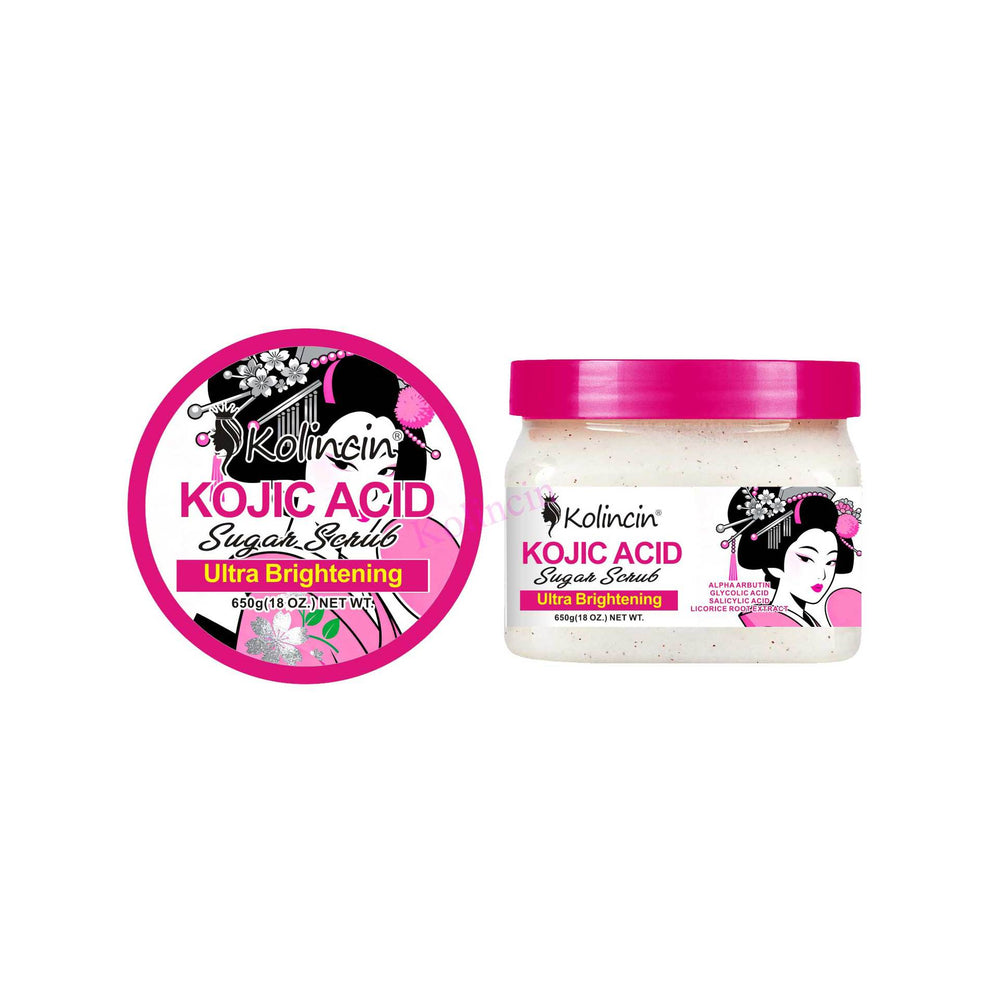Wholesale kojic acid serum, body lotion, moisturizing scrub, cleanser, brightening, and hydrating kojic acid skincare series for export
