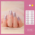 Zhengxiang factory customized japanese and korean nail art stickers hot stamping 5d epoxy imitation diamond starburst christmas nail stickers full stickers wholesale